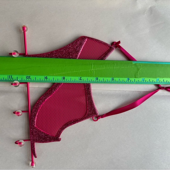 Earring and Jewelry holder- Pink sparkles glittery high heel shoe - Picture 4 of 4